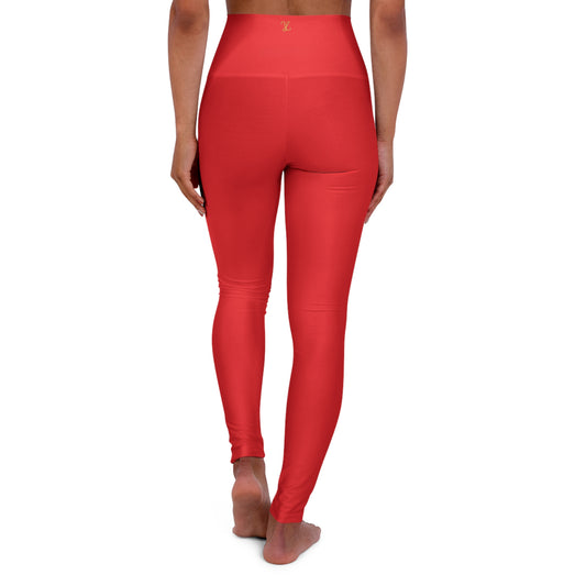 Classic Collection: Red - High Waisted Premium Leggings