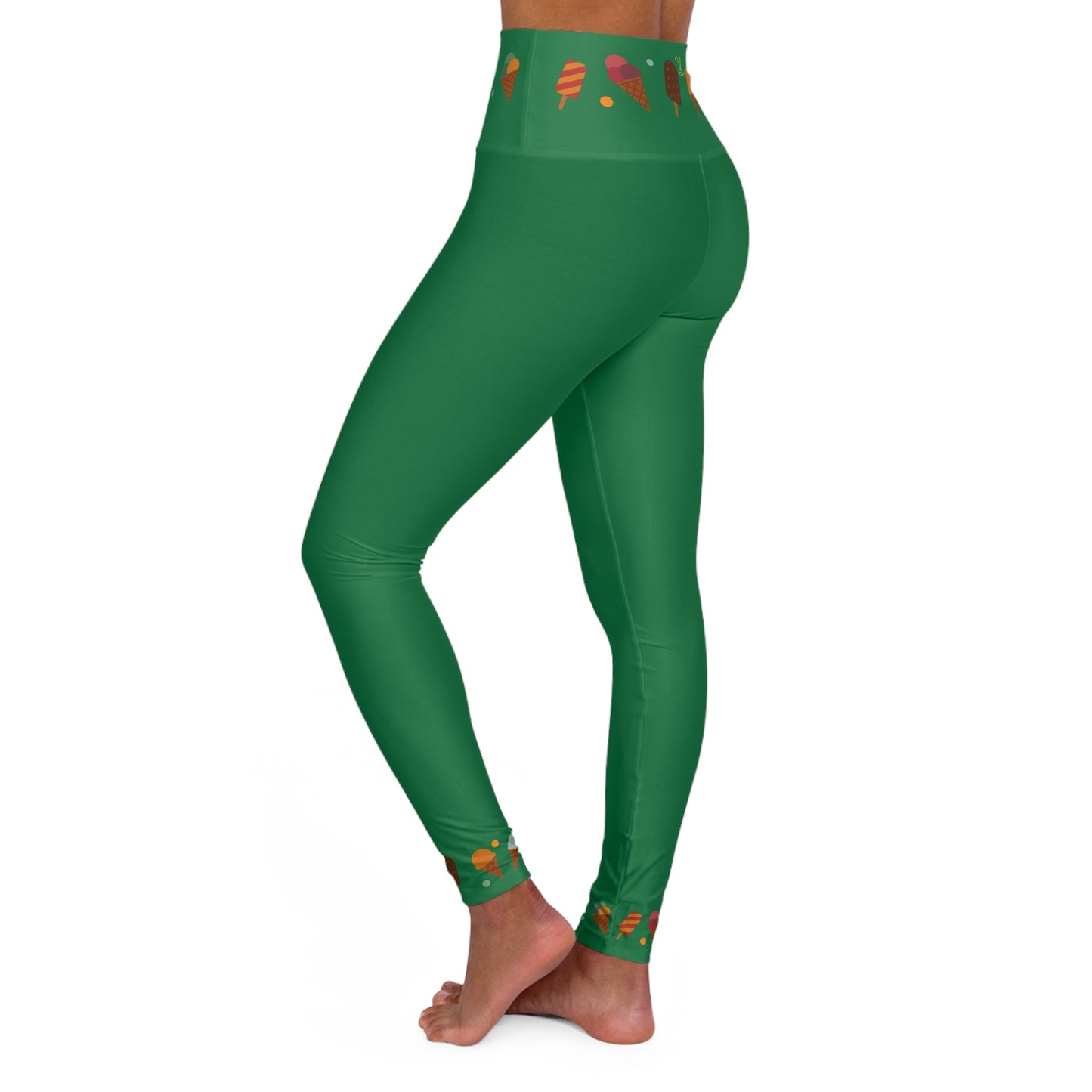 Sweet Treats: Ice Cream Parlor (Subtle Vibe) - High Waisted Premium Leggings