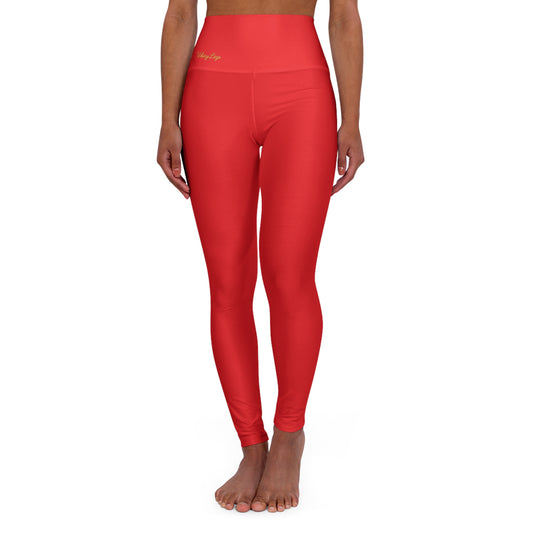 Classic Collection: Red - High Waisted Premium Leggings