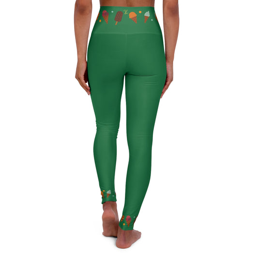 Sweet Treats: Ice Cream Parlor (Subtle Vibe) - High Waisted Premium Leggings